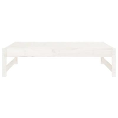 Tuinvoetenbank 120x80 cm massief grenenhout wit