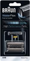Braun Universeel scheerblad voor Braun 51B waterflex combipack - Scheerblad en messenblok - thumbnail