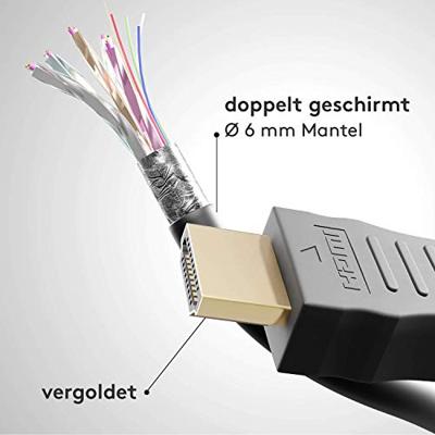 HDMI kabel - 1.4 - High Speed - Geschikt voor 4K Ultra HD 2160p en 3D-weergave - Beschikt over Ethernet - 2 meter - Zwart HDMI kabel - 1.4 - High Speed - Geschikt voor 4K Ultra HD 2160p en 3D-weergave - Beschikt over Ethernet - 2 meter - Zwart