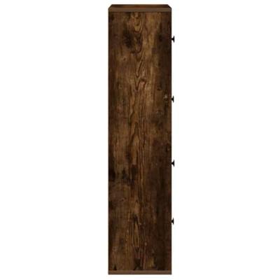 Boekenkast 60x24x101,5 cm bewerkt hout gerookt eikenkleurig