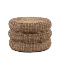 Rivièra Maison Hocker 'Macaron' Rustic Rattan, 60cm - thumbnail