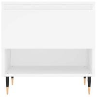 Salontafel 50x46x50 cm bewerkt hout wit - thumbnail