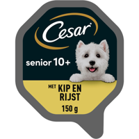 Cesar Senior 10+ met Malse Kip en Rijst 150 g bij Jumbo - thumbnail