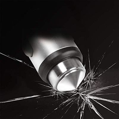 LogiLink Ladegerät USB-oplader 10.5 W 2x USB-A Zilver Auto Met noodhamer-functie