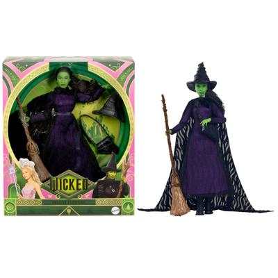 Mattel-Wicked-Elphaba pop met gevlochten haar en meerdere poses - Wicked - HXY38