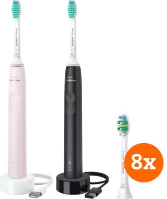 Philips Sonicare 3100 Series HX3675/15 + InterCare opzetborstels (8 stuks)