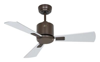 CasaFan ECO NEO III 92 BZ-WN/SI WiFi Flügel Wenge/silber Plafondventilator 12 W (Ø x h) 92 cm x 360 mm Brons Met afstandsbediening, Timer, Met wintermodus,
