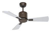 CasaFan ECO NEO III 92 BZ-WN/SI WiFi Flügel Wenge/silber Plafondventilator 12 W (Ø x h) 92 cm x 360 mm Brons Met afstandsbediening, Timer, Met wintermodus, - thumbnail