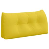 VidaXL Rugkussen lichtgeel 100 x 24 x 50 cm stof - thumbnail