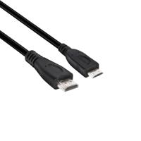club3D CAC-1350 HDMI-kabel HDMI Aansluitkabel HDMI-mini-C-stekker, HDMI-A-stekker 1.00 m Zwart 4K UHD - thumbnail