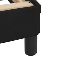 Bed met matras fluweel zwart 140x190 cm - thumbnail