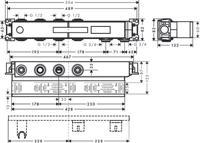 Hansgrohe RainSelect inbouwdeel voor 2 functies - thumbnail