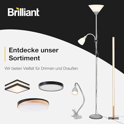Brilliant Hobby 10802/11 Klemlamp LED E27 40 W Titaan