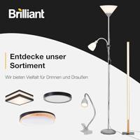 Brilliant Hobby 10802/11 Klemlamp LED E27 40 W Titaan - thumbnail
