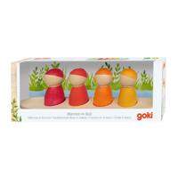 Goki houten speelfiguren in een boot, 5dlg. - thumbnail