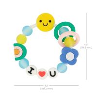 Vriendschapsarmbandje voor doorkomende tandjes - INFANTINO - 316773 - Siliconen - I love You Je t'Aime - thumbnail