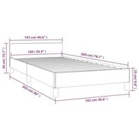 Bedframe met hoofdeinde fluweel donkergrijs 100x200 cm - thumbnail