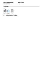 Schneider Electric XB5AA21 Harmony XB5AA21 Druktoets Bedieningsknop vlak 1 knop Zwart Druk-ontgrendeling 1 stuk(s) - thumbnail