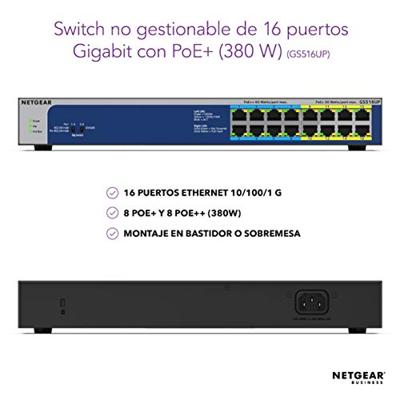 Netgear GS516UP switch Netgear GS516UP switch
