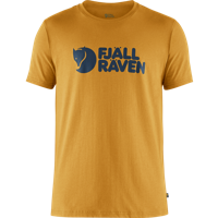 Fjallraven Logo T-shirt Heren Geel - thumbnail