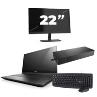 Lenovo B50-70 - Intel Core i3-4e Generatie - 15 inch - 8GB RAM - 256GB SSD - Windows 11 Home + 1x 22 inch Monitor - thumbnail