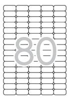 Apli afneembare witte etiketten ft 35,6 x 16,9 mm (b x h), 2.000 stuks, 80 per blad etui van 25 blad - thumbnail