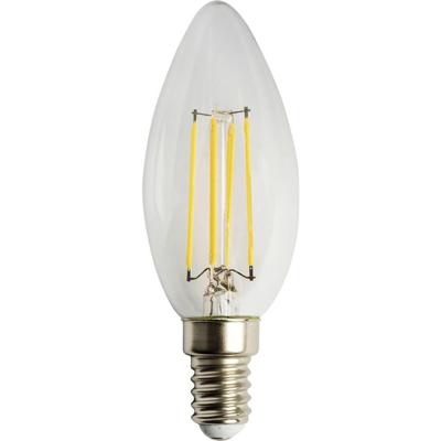 Heitronic 15023 LED-lamp Energielabel F (A - G) E14 Kaars 4 W = 38 W Warmwit (Ø x l) 56 mm x 125 mm Niet dimbaar 1 stuk(s)