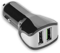 Celly CC2USBTURBOBK oplader voor mobiele apparatuur Zwart, Grijs Auto - thumbnail