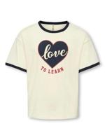 Kids ONLY winter top meisjes - wit - KogPella - loose fit, korte mouw - thumbnail