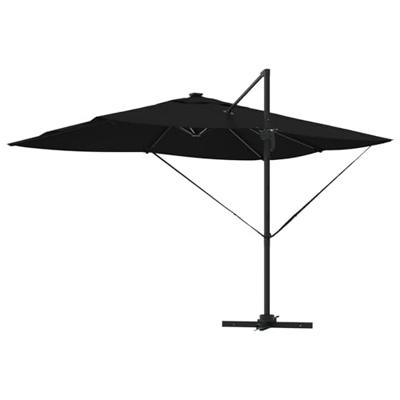 VidaXL Parasol zwart 352 x 251 x 265 cm polyester en aluminium