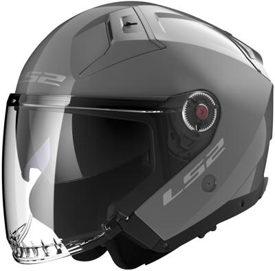 LS2 jethelm "of603 infinity ii" helmet of603 infi. ii solid 3xl grey