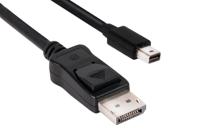 club3D CAC-1115 DisplayPort-kabel Mini-displayport / DisplayPort Adapterkabel Mini DisplayPort-stekker, DisplayPort-stekker 2.00 m Zwart 8K UHD - thumbnail