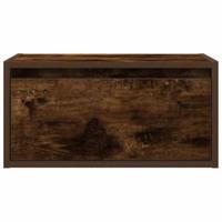 Nachtkastje met LED's wandgemonteerd gerookt eikenkleurig - thumbnail