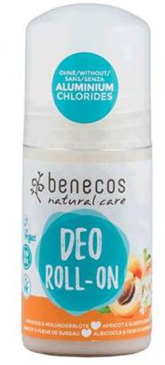 Benecos Deodorant roll on abrikoos & vlierbes (50 ml)