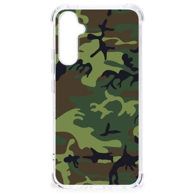 Samsung Galaxy A34 Doorzichtige Silicone Hoesje Army Dark Samsung Galaxy A34 Doorzichtige Silicone Hoesje Army Dark