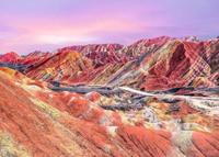 Ravensburger puzzel regenboogbergen, china, 1000st. - thumbnail