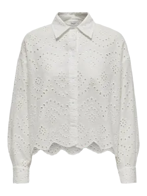 Only Onlvalais L/s Shirt Wvn Noos Blouse Cloud Dancer