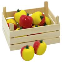 Goki houten appels in kist, 10dlg. - thumbnail