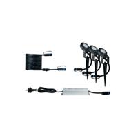 Paulmann Sting 93696 Verlichtingssysteem Plug&Shine LED-tuinspot startset Set van 3 stuks LED 18 W Warmwit Antraciet - thumbnail