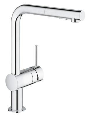 Grohe Minta keukenkraan met uittrekbare dualspray handdouche chroom