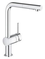 Grohe Minta keukenkraan met uittrekbare dualspray handdouche chroom - thumbnail