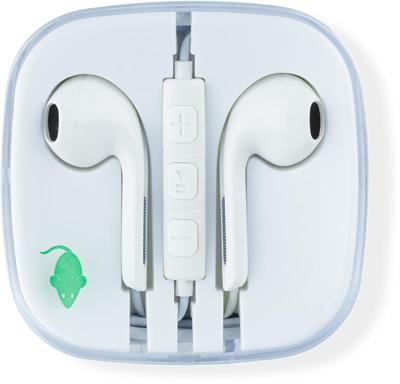 Oortelefoon green mouse met 3.5mm jack aansluiting