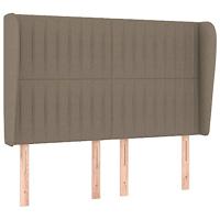 Boxspring met matras stof taupe 140x200 cm - thumbnail