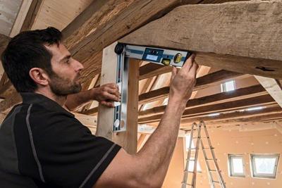 Bosch Blauw GAM 220 Hoekmeter en waterpas - 0601076500 - thumbnail