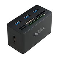 LogiLink CR0042 hub & concentrator USB 3.0 (3.1 Gen 1) Type-A 5000 Mbit/s - thumbnail