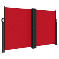 VidaXL Windscherm uittrekbaar 140x1200 cm rood - thumbnail