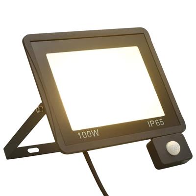 VidaXL Spotlight met sensor led 100 w warmwit