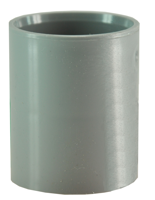 Dubbele mof 50 mm PVC - thumbnail