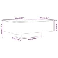 Salontafel met LED-verlichting 85x55x31 cm betongrijs - thumbnail