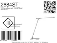 Steinhauer Tafellamp serenade LED 2684st staal - thumbnail